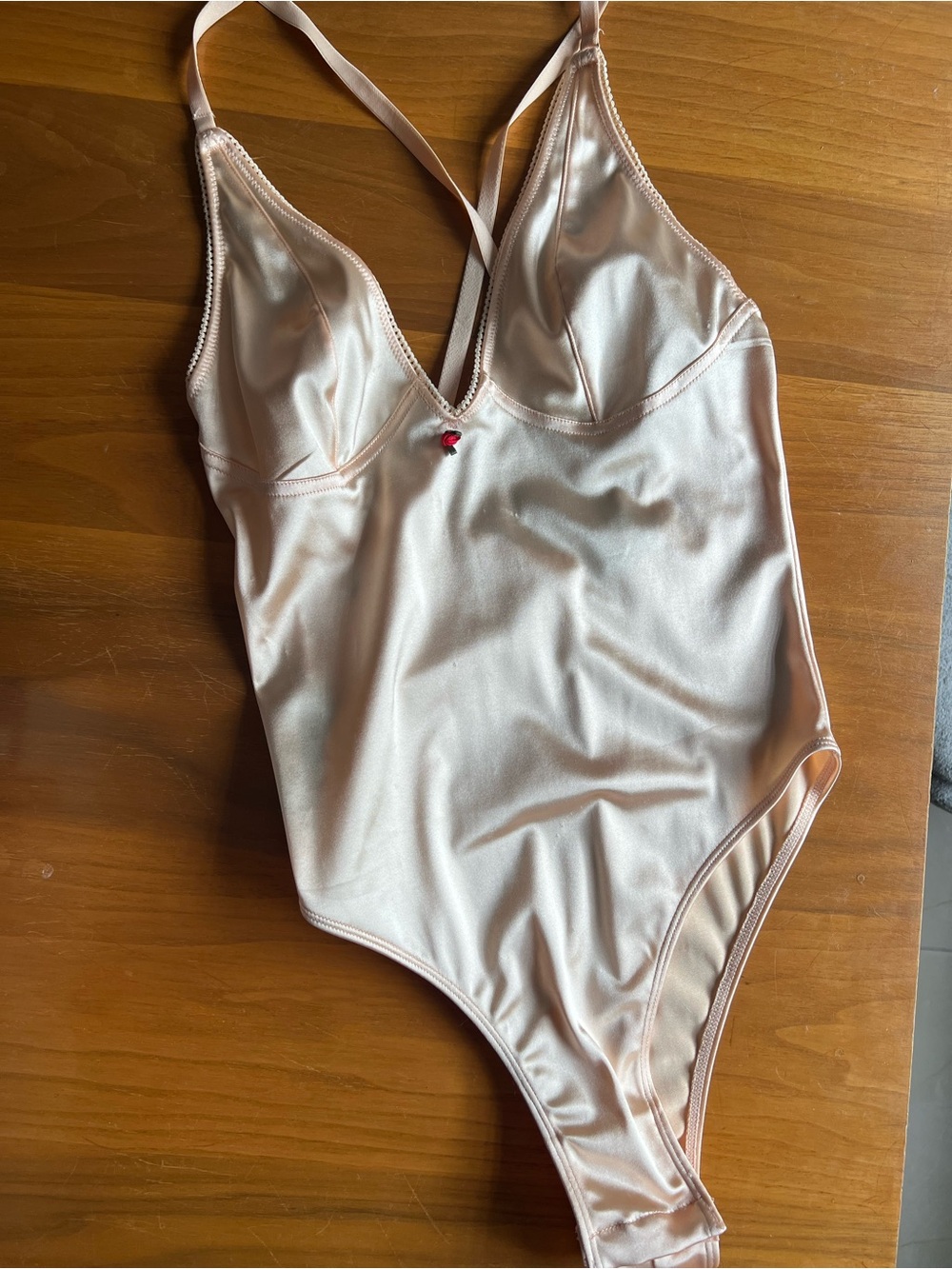 Urban Outfitters Peachy Blush Lingerie Bodysuit